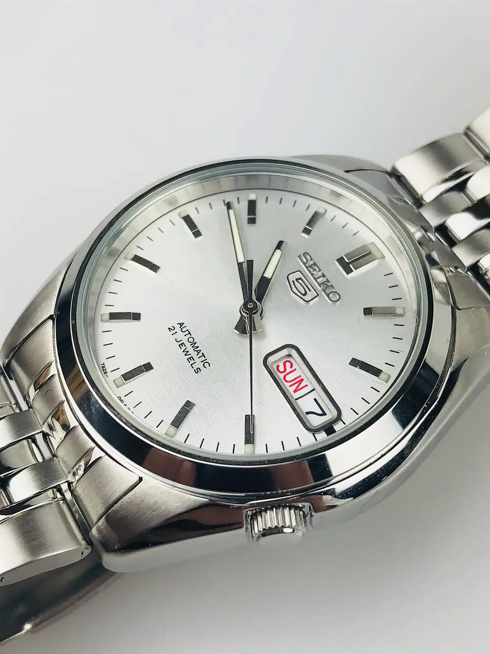 Reloj SEIKO 5 Automático SNK355K1 Plateado 2