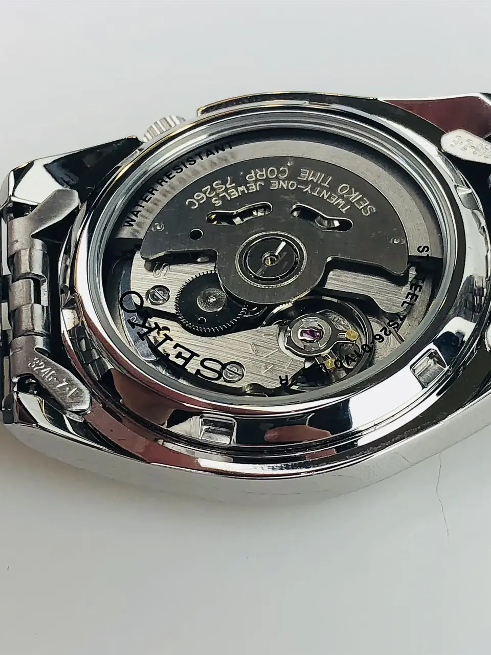 Reloj SEIKO 5 Automático SNK355K1 Plateado 4