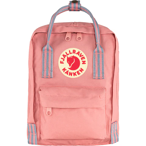 Mochila FJALLRAVEN Kanken Mini Pink - Long Stripes