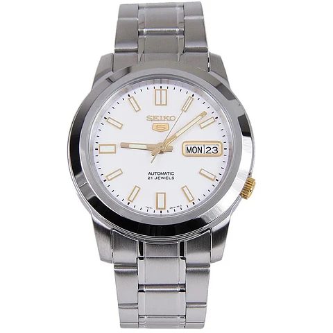 Reloj SEIKO 5 Automático SNKK07K1 Blanco