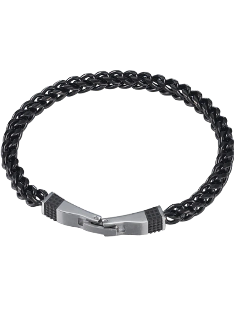 Pulsera CAT Eslabón Fino Black