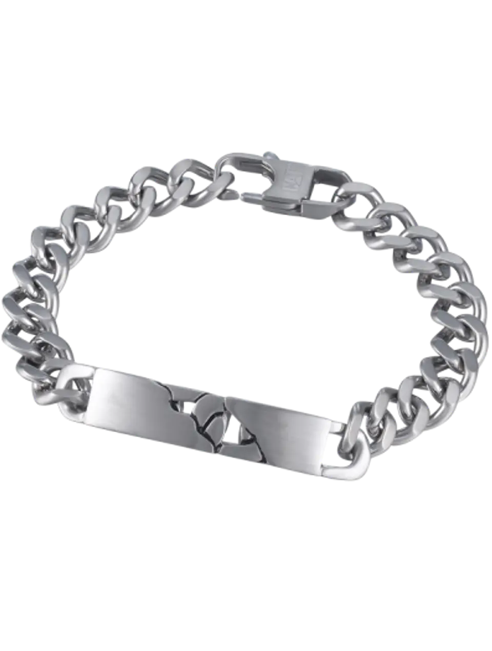Pulsera CAT Grumet Placa Silver 1