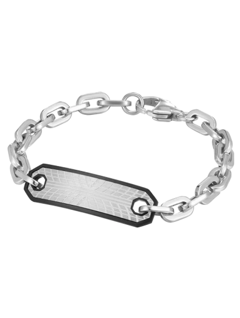 Pulsera CAT Placa Tread Silver