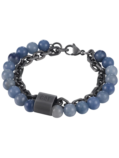 Pulsera CAT Doble Piedra Blue