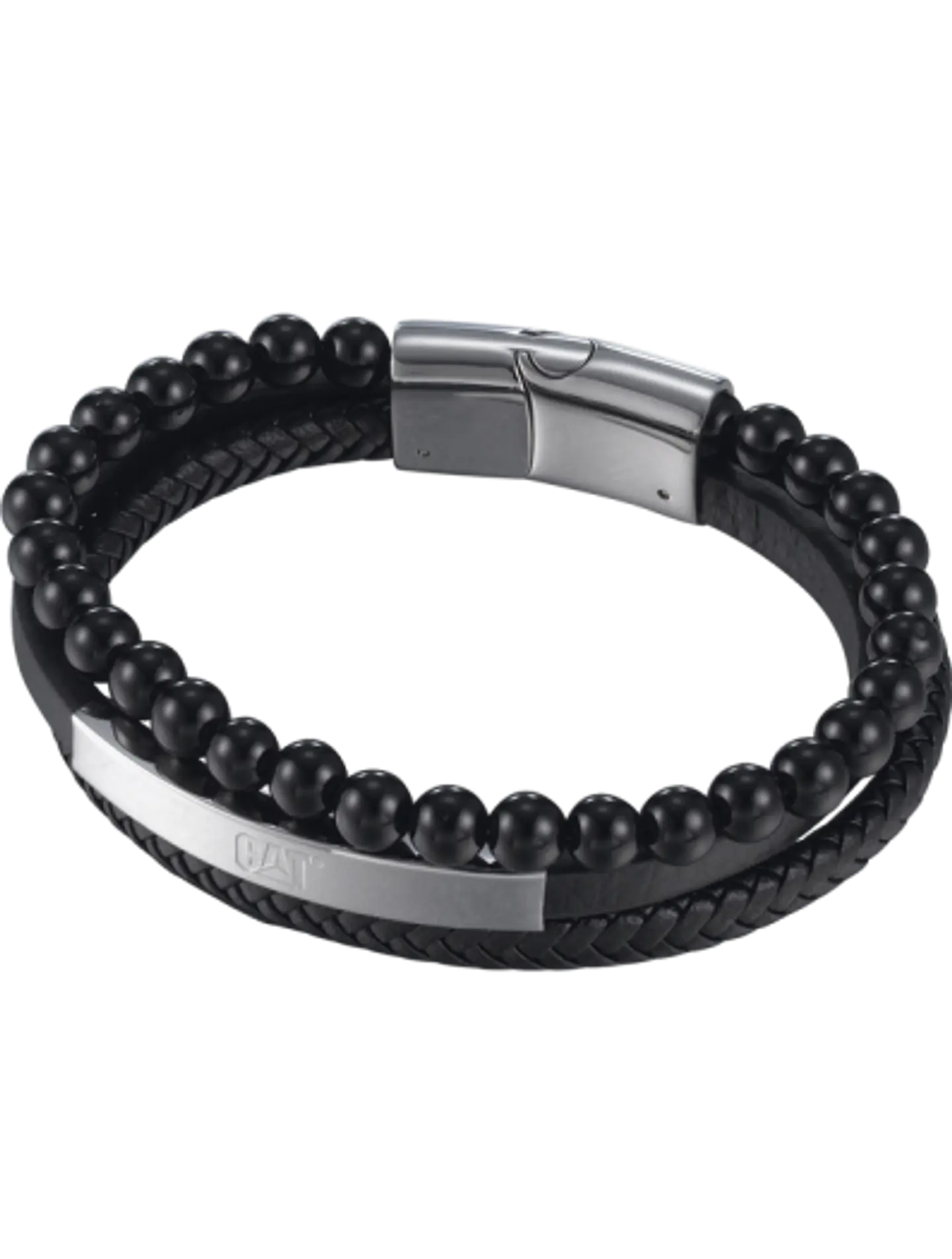 Pulsera CAT Triple Piedra Black 1