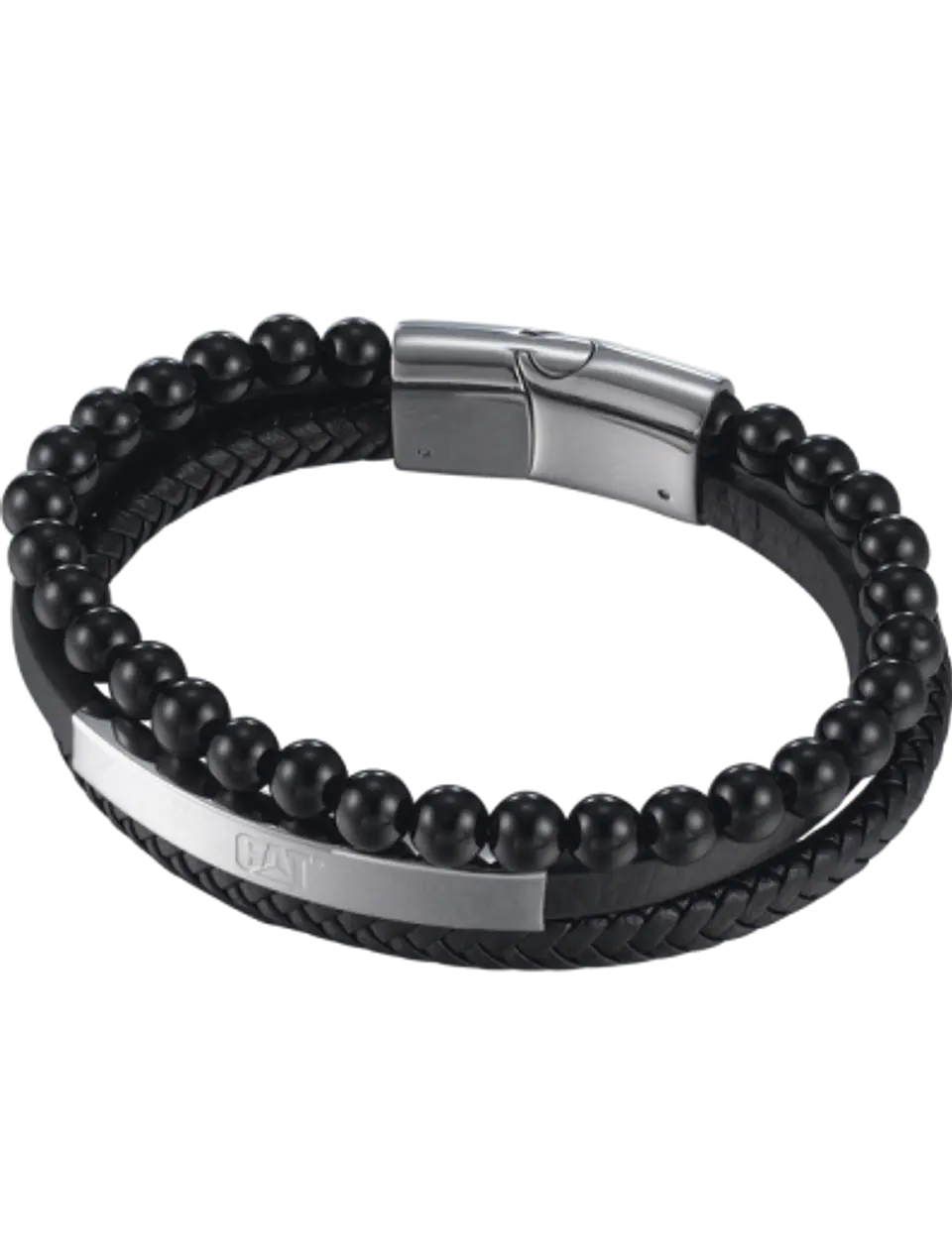Pulsera CAT Triple Piedra Black 1