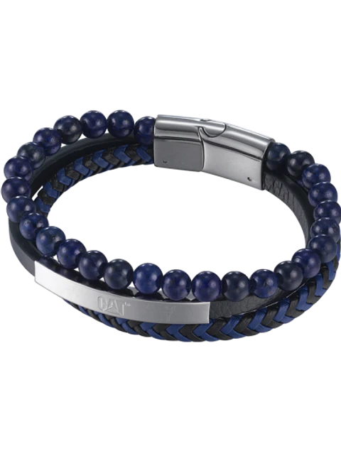 Pulsera CAT Triple Piedra Blue