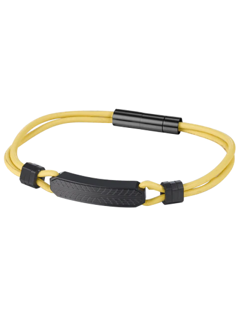 Pulsera CAT Placa Tread Yellow