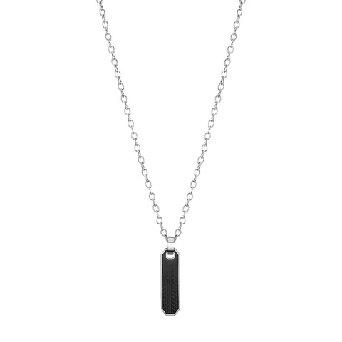 Collar CAT Placa Tread Black/Silver