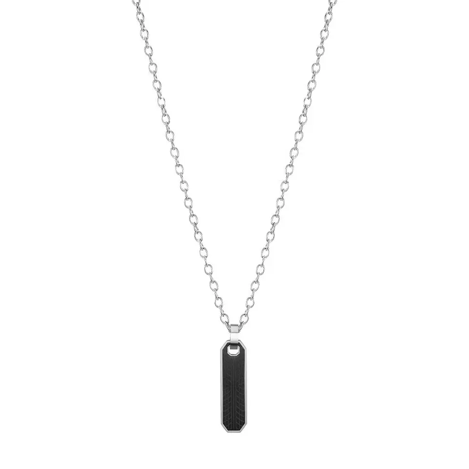 Collar CAT Placa Tread Black/Silver 1