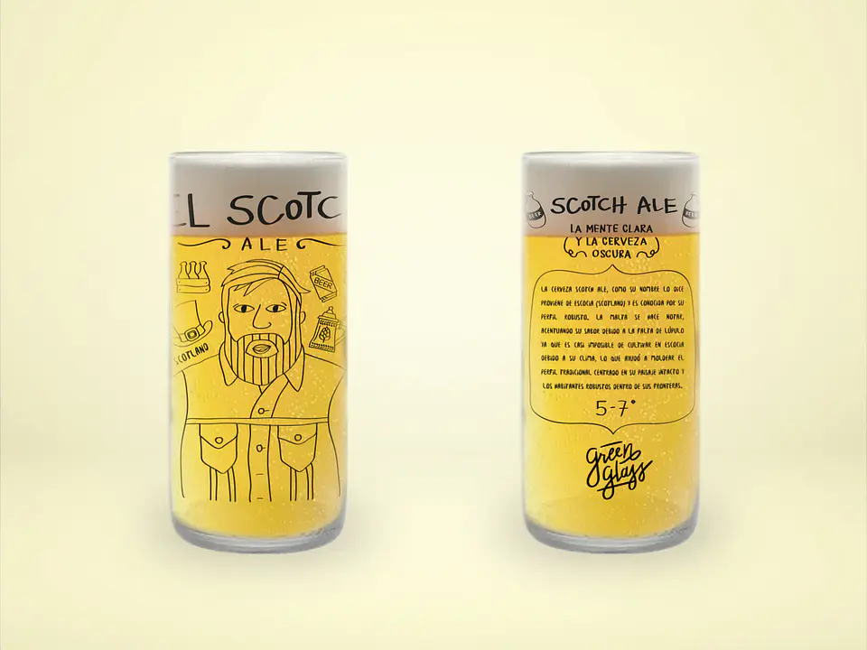 Cheleros Hipsters - Juego de 6 Vasos - 500 ml 6