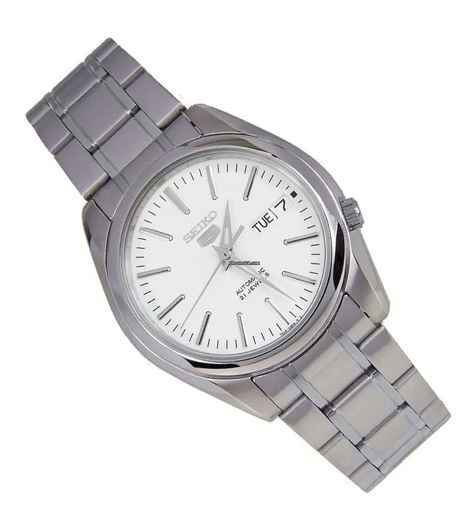 Reloj SEIKO 5 Automático SNKL41K1 Blanco 2