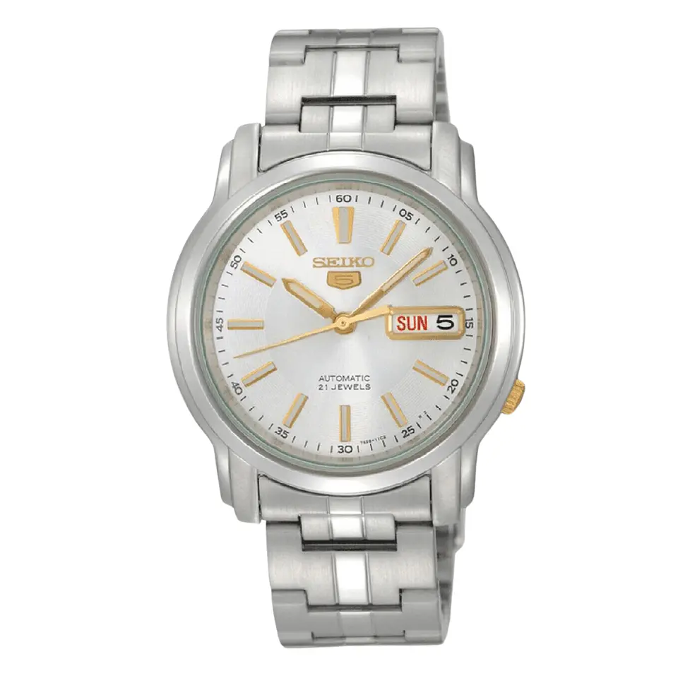 Reloj SEIKO 5 Automático SNKL77K1 Blanco 1