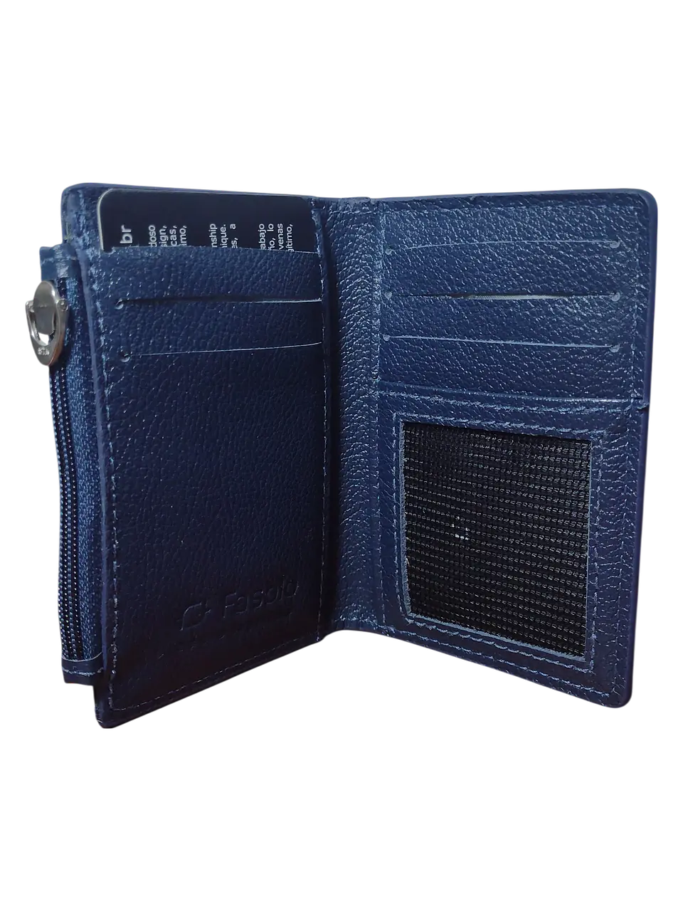 Billetera FASOLO Regular Azul Marino 2