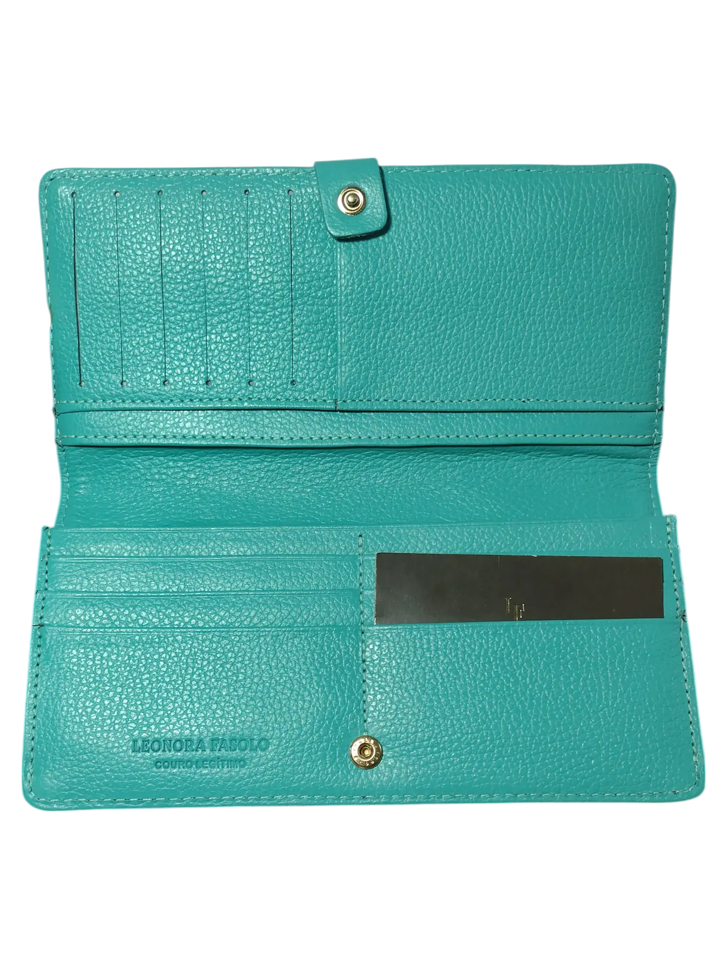 Billetera FASOLO Large Turquesa 2