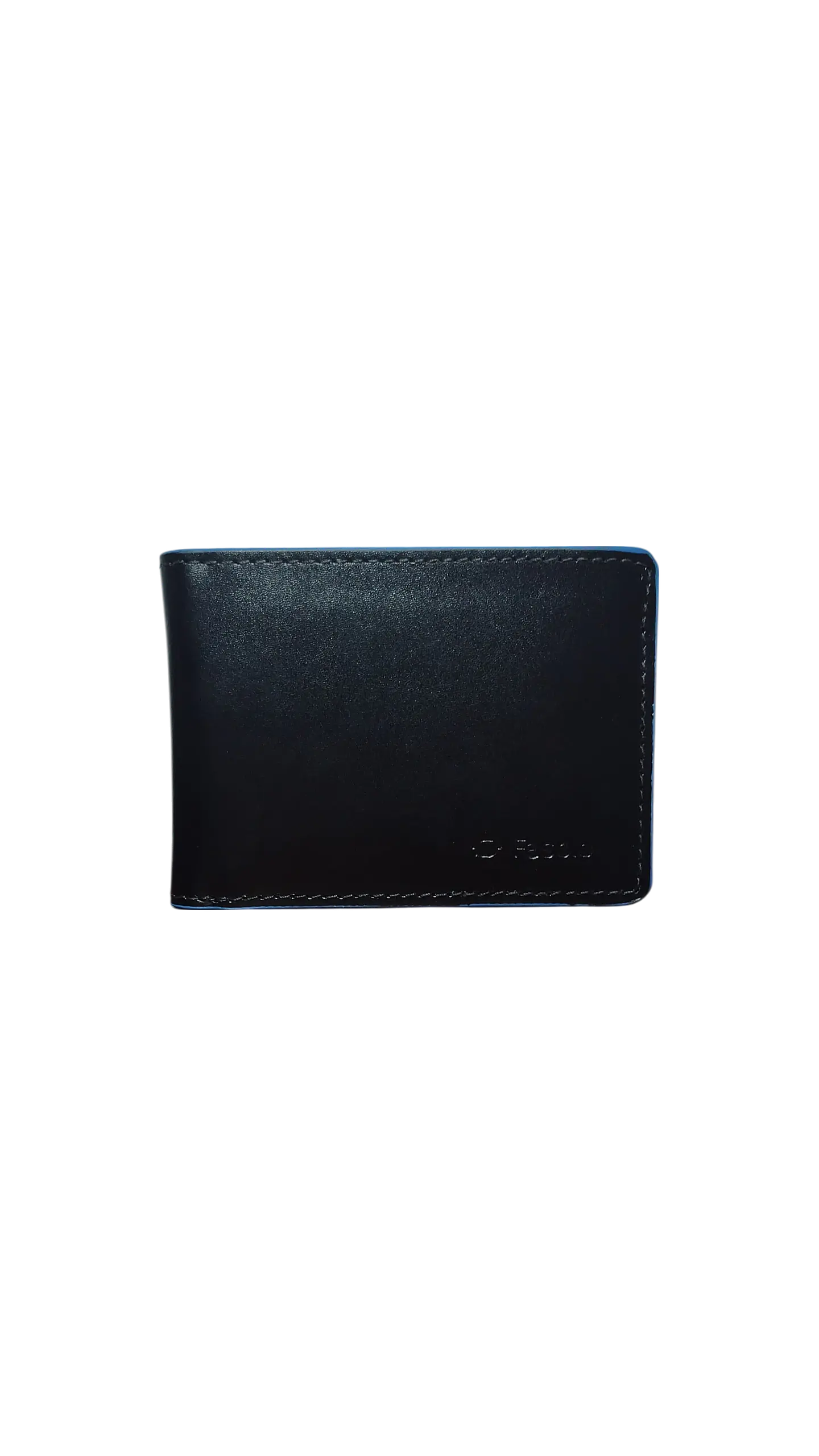 Billetera FASOLO Regular Negro/Azul 1