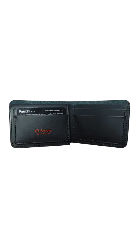 Billetera FASOLO Medium Negro/Rojo