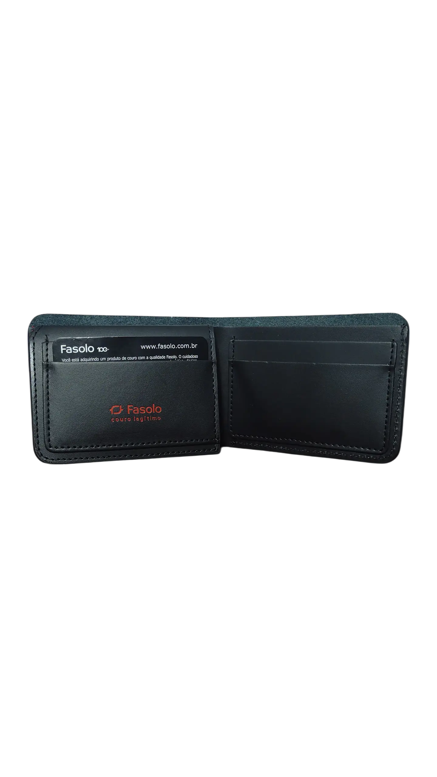 Billetera FASOLO Medium Negro/Rojo 2