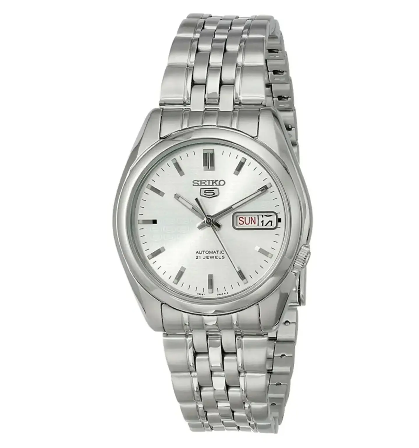 Reloj SEIKO 5 Automático SNK355K1 Plateado 1