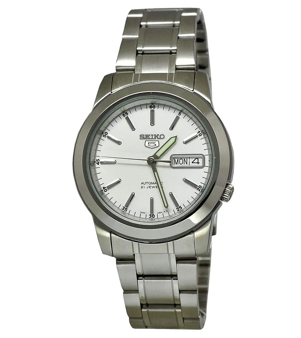 Reloj SEIKO 5 Automático SNKE49K1 Blanco 1