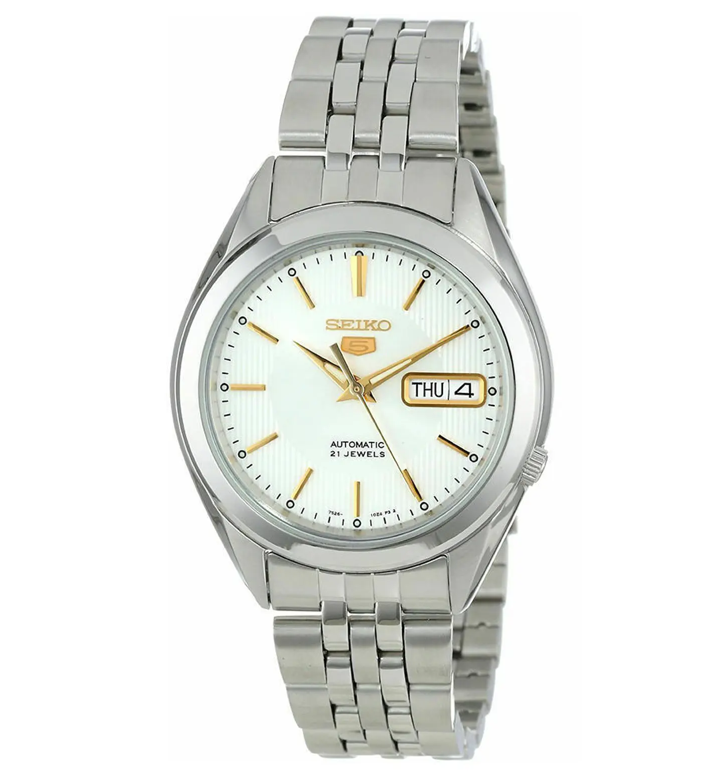 Reloj SEIKO 5 Automático SNKL17K1 Blanco 1