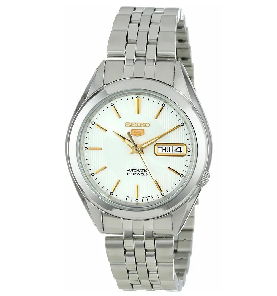 Reloj SEIKO 5 Automático SNKL17K1 Blanco 1