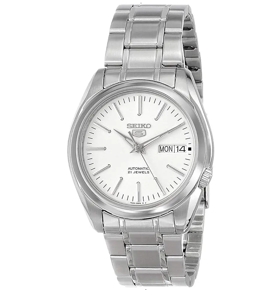 Reloj SEIKO 5 Automático SNKL41K1 Blanco 1