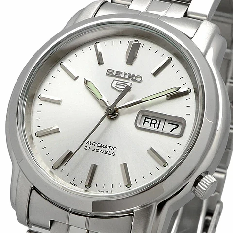 Reloj SEIKO 5 Automático SNKK65K1 Plateado