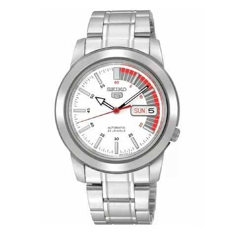 Reloj SEIKO 5 Automático SNKK25K1 Blanco