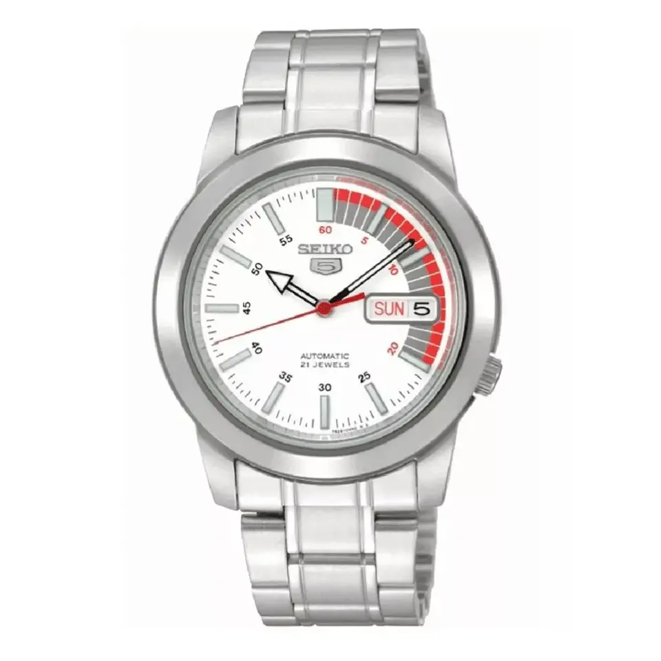 Reloj SEIKO 5 Automático SNKK25K1 Blanco 1