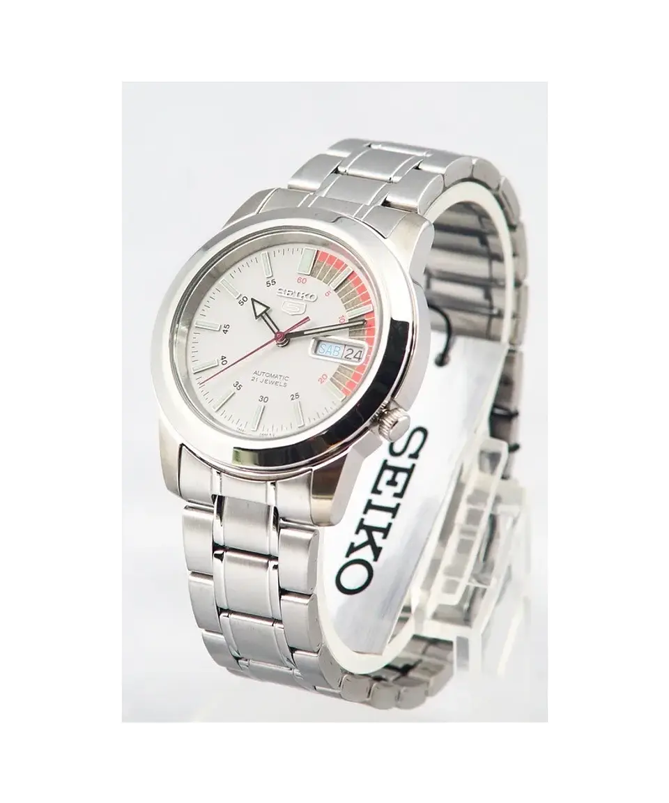 Reloj SEIKO 5 Automático SNKK25K1 Blanco 3