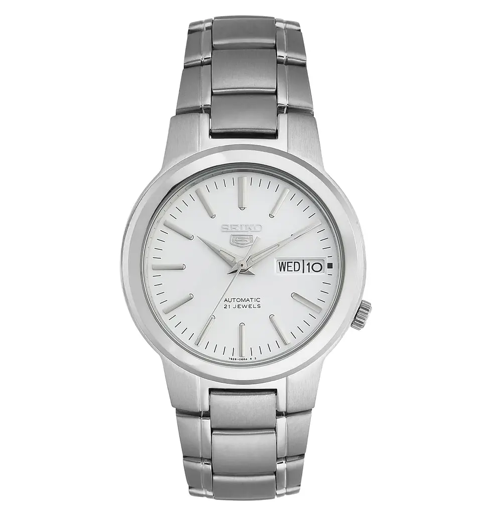 Reloj SEIKO 5 Automático SNKA01K1 Blanco 1