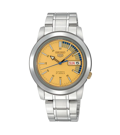 Reloj SEIKO 5 Automático SNKK29K1 Amarillo