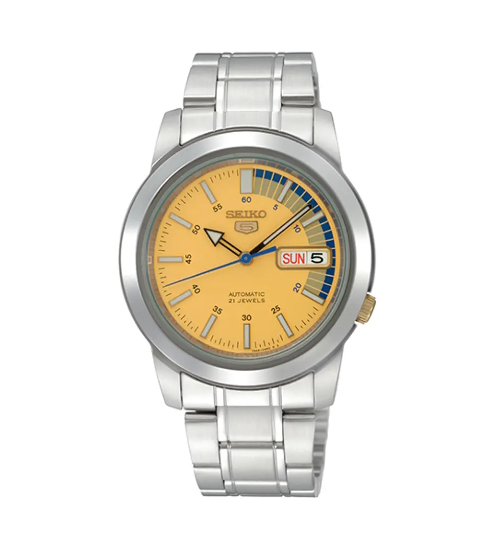 Reloj SEIKO 5 Automático SNKK29K1 Amarillo 1