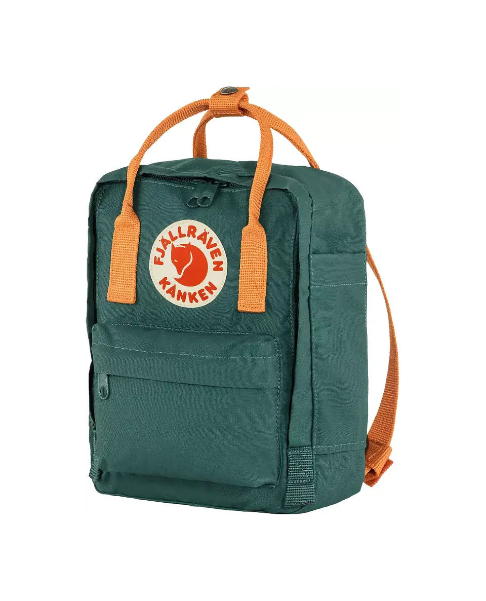Mochila FJALLRAVEN Kanken Mini Arctic Green - Spicy Orange  2