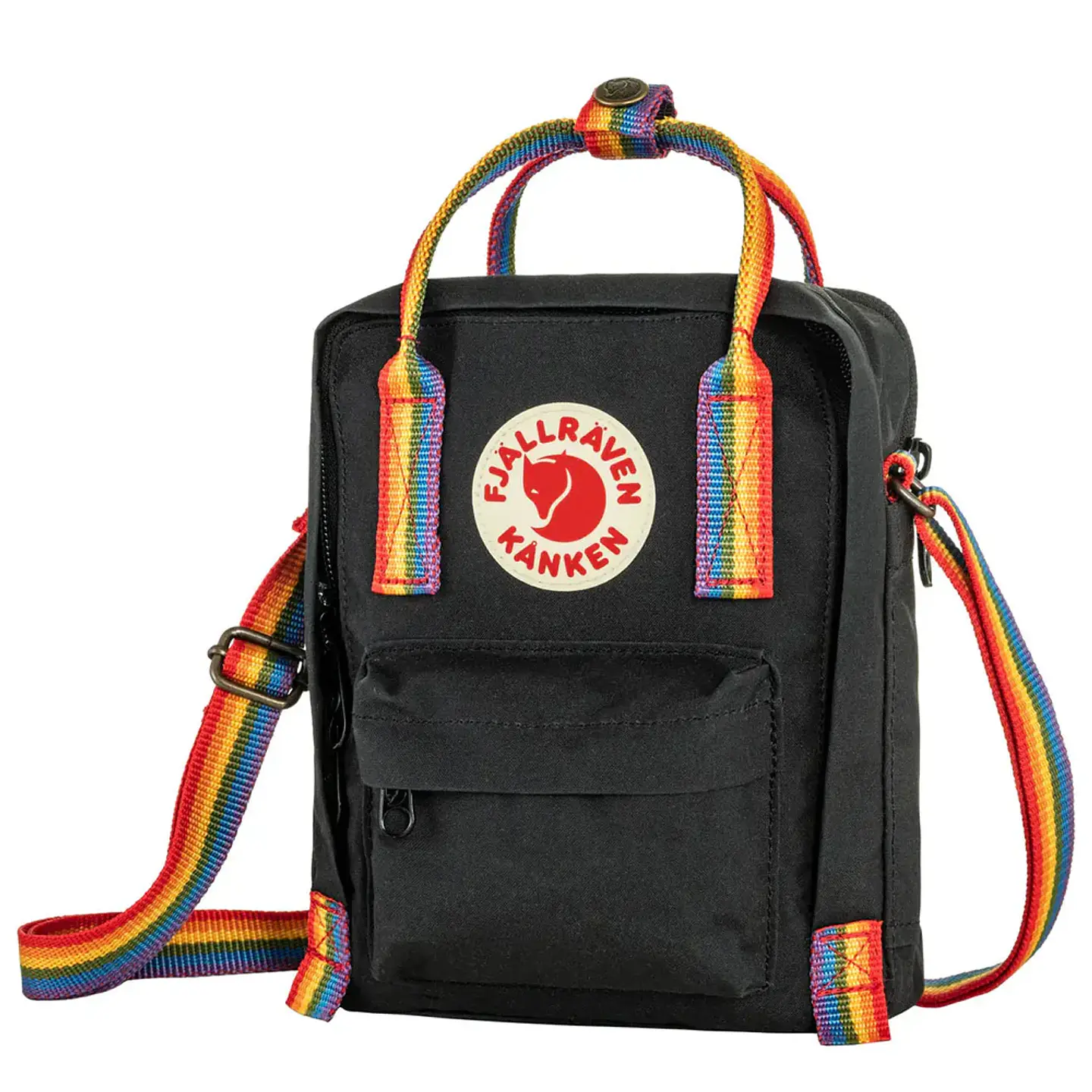 Mochila FJALLRAVEN Kanken Mini Black - Rainbow Pattern 2