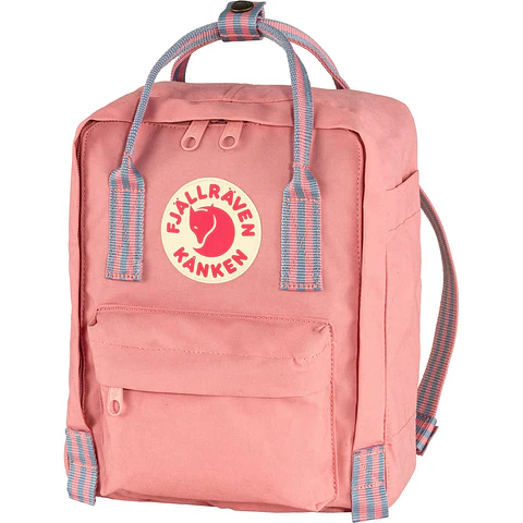 Mochila FJALLRAVEN Kanken Mini Pink - Long Stripes