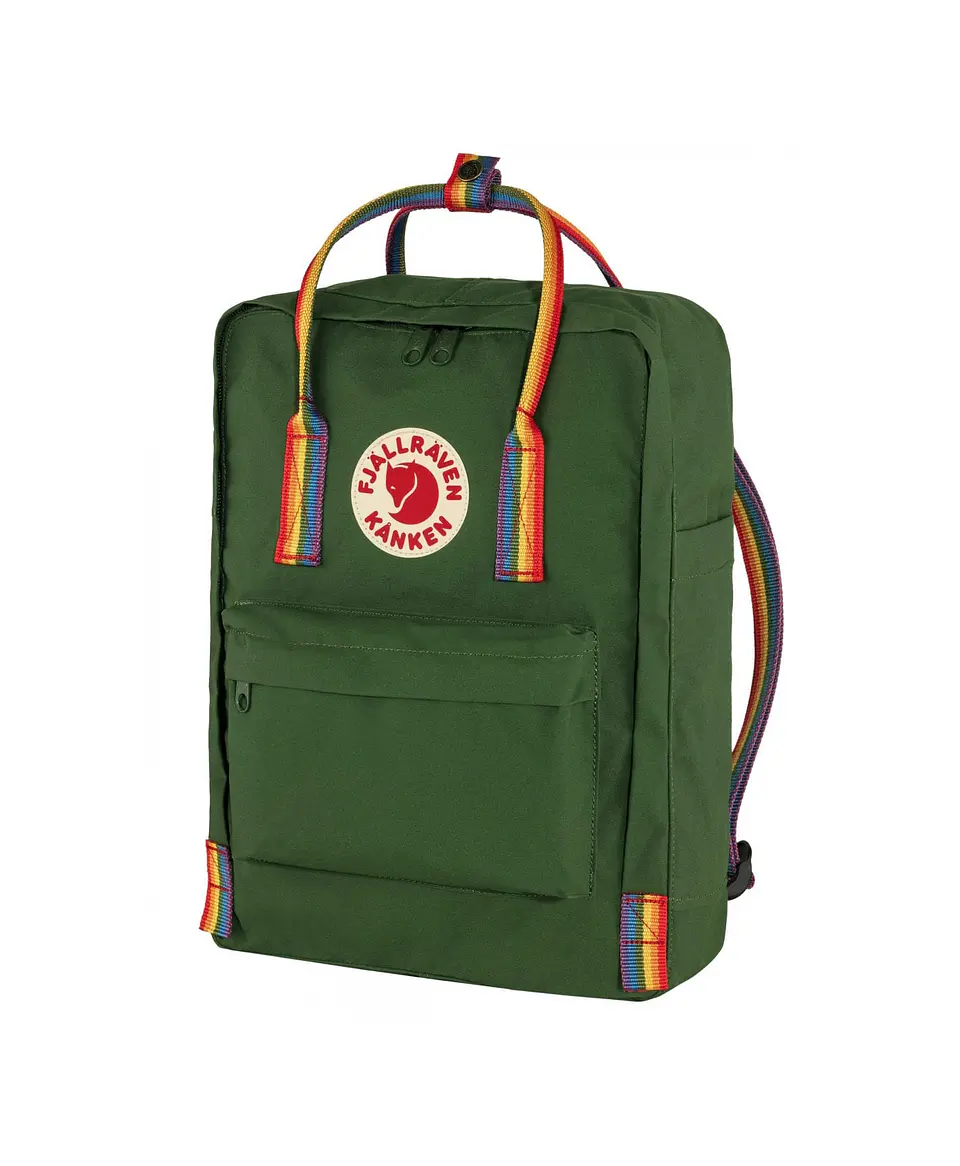 Mochila FJALLRAVEN Kanken Classic Spruce Green - Rainbow Pattern 2