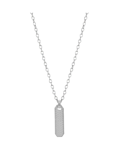 Collar CAT Placa Tread Silver
