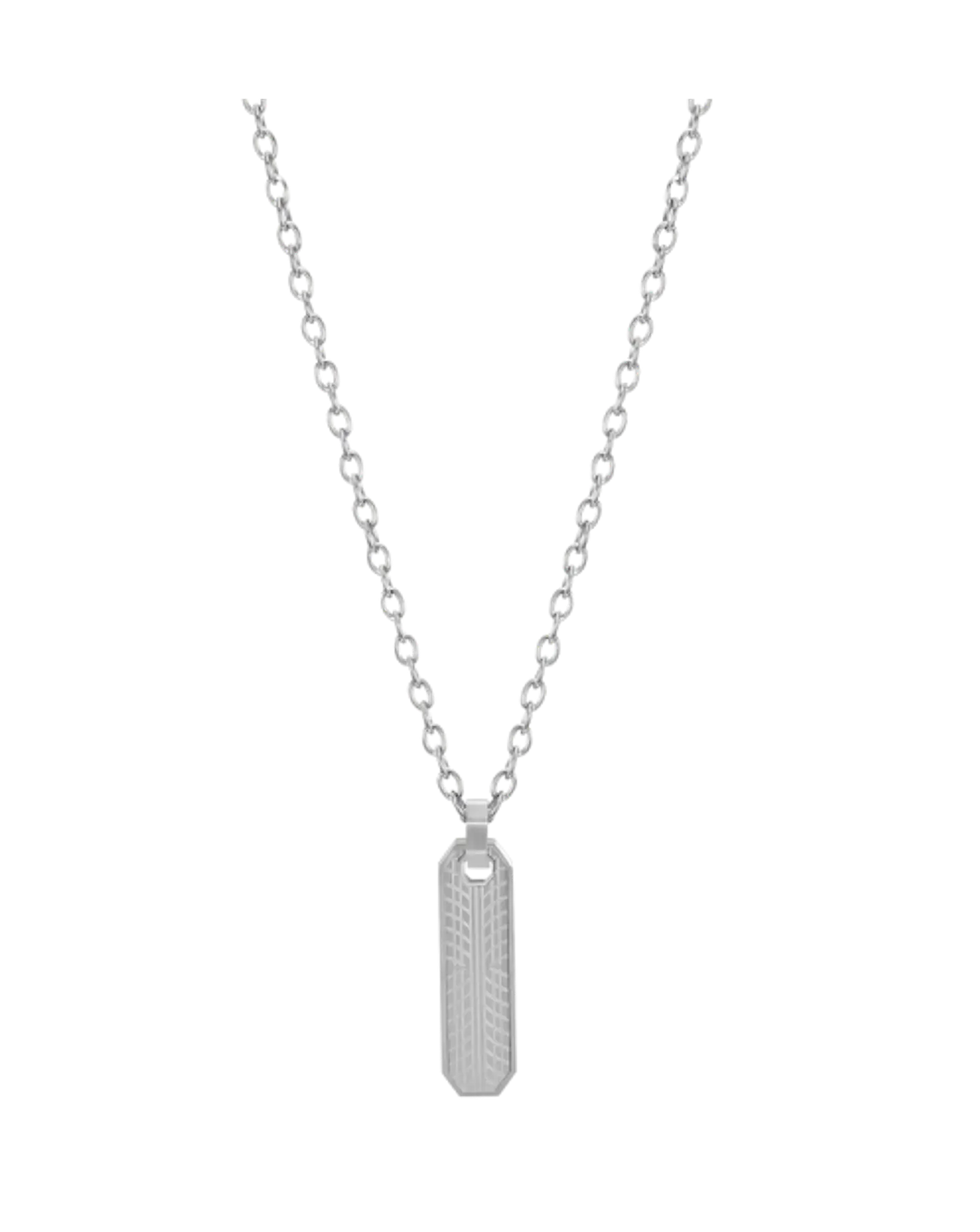 Collar CAT Placa Tread Silver 1