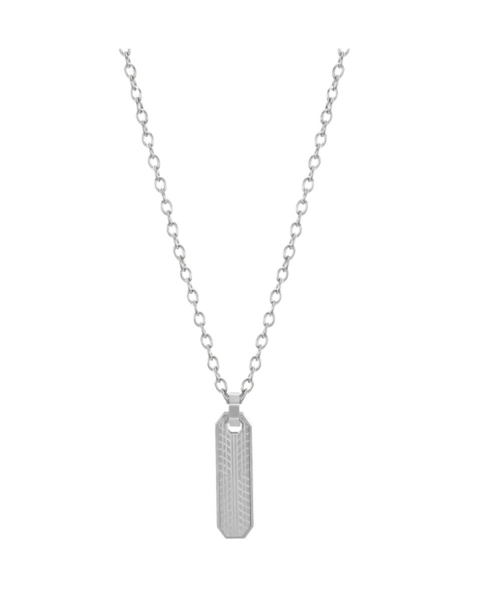 Collar CAT Placa Tread Silver 1