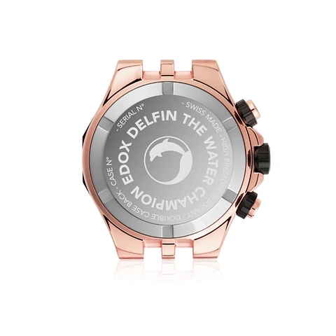 Reloj EDOX Delfin Chronograph Gold Rose
