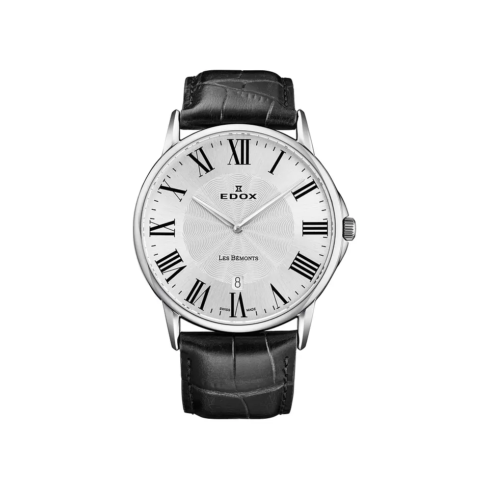 Reloj EDOX Les Bemonts Cuero 1