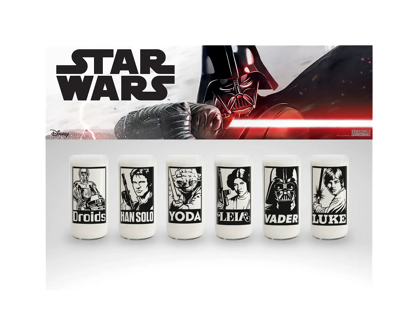 Vasos Star Wars - A New Hope - Juego de 6 Vasos - 500 ml 1