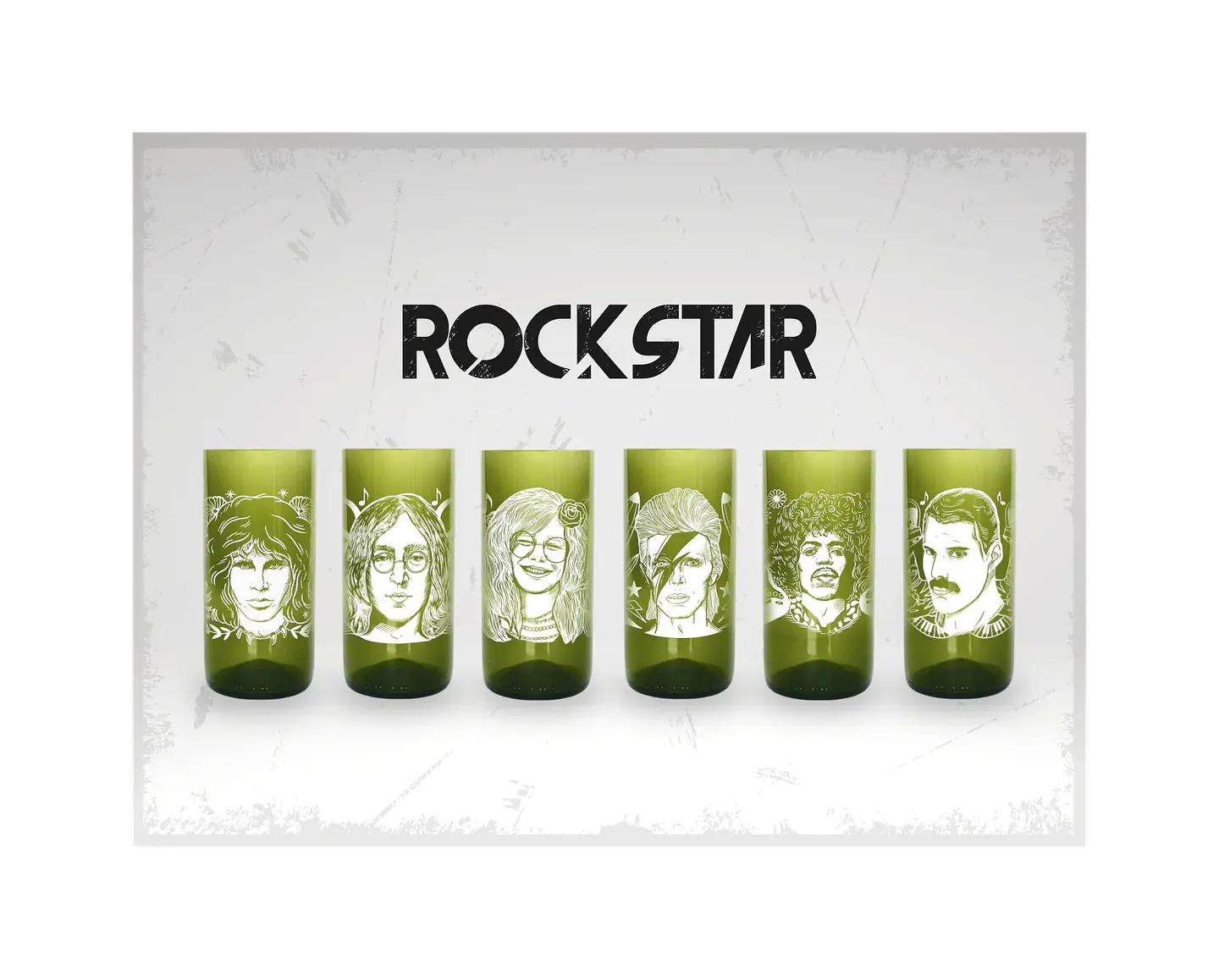 Vasos Rockstar - Juego de 6 Vasos - 500 ml 1
