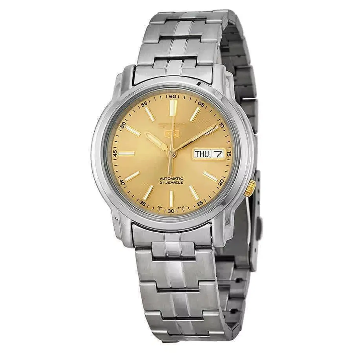 Reloj SEIKO 5 Automático SNKL81K1 Dorado 1
