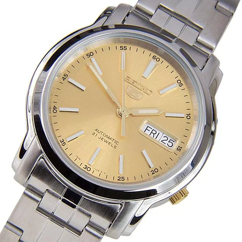 Reloj SEIKO 5 Automático SNKL81K1 Dorado