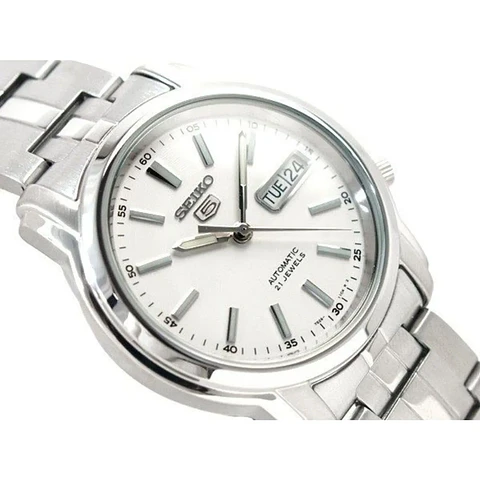 Reloj SEIKO 5 Automático SNKL75K1 Blanco