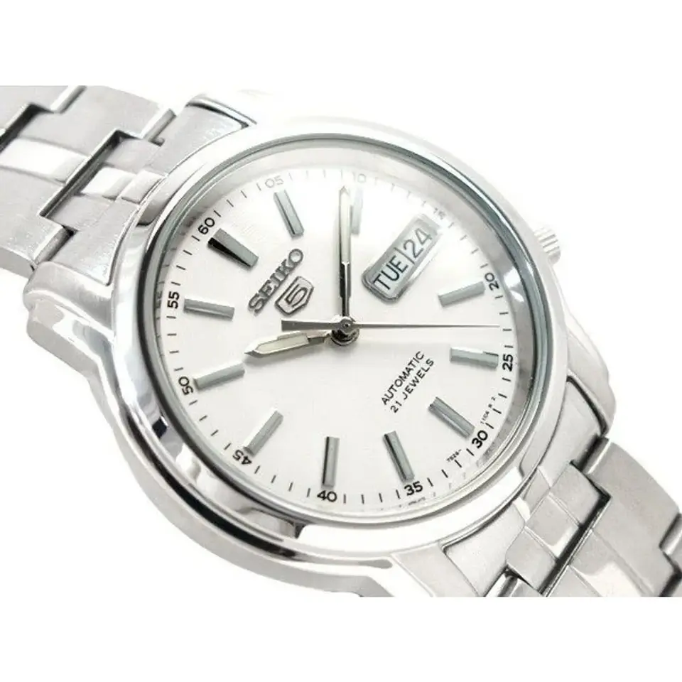 Reloj SEIKO 5 Automático SNKL75K1 Blanco 2