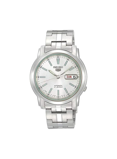 Reloj SEIKO 5 Automático SNKL75K1 Blanco